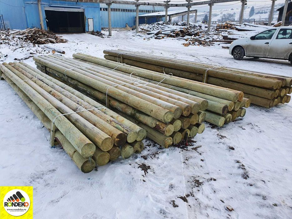 Stalpi din lemn tratat Linii Electrice, Fibra Optica, Telefonie!
