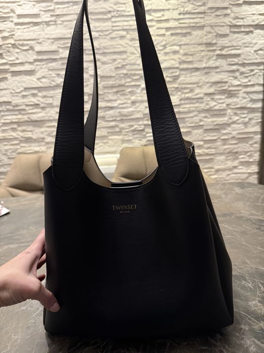 Чанта от естествена кожа  Twinset