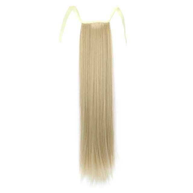 coada de par ponytail BLOND Cenusiu 60 cm imită par natural