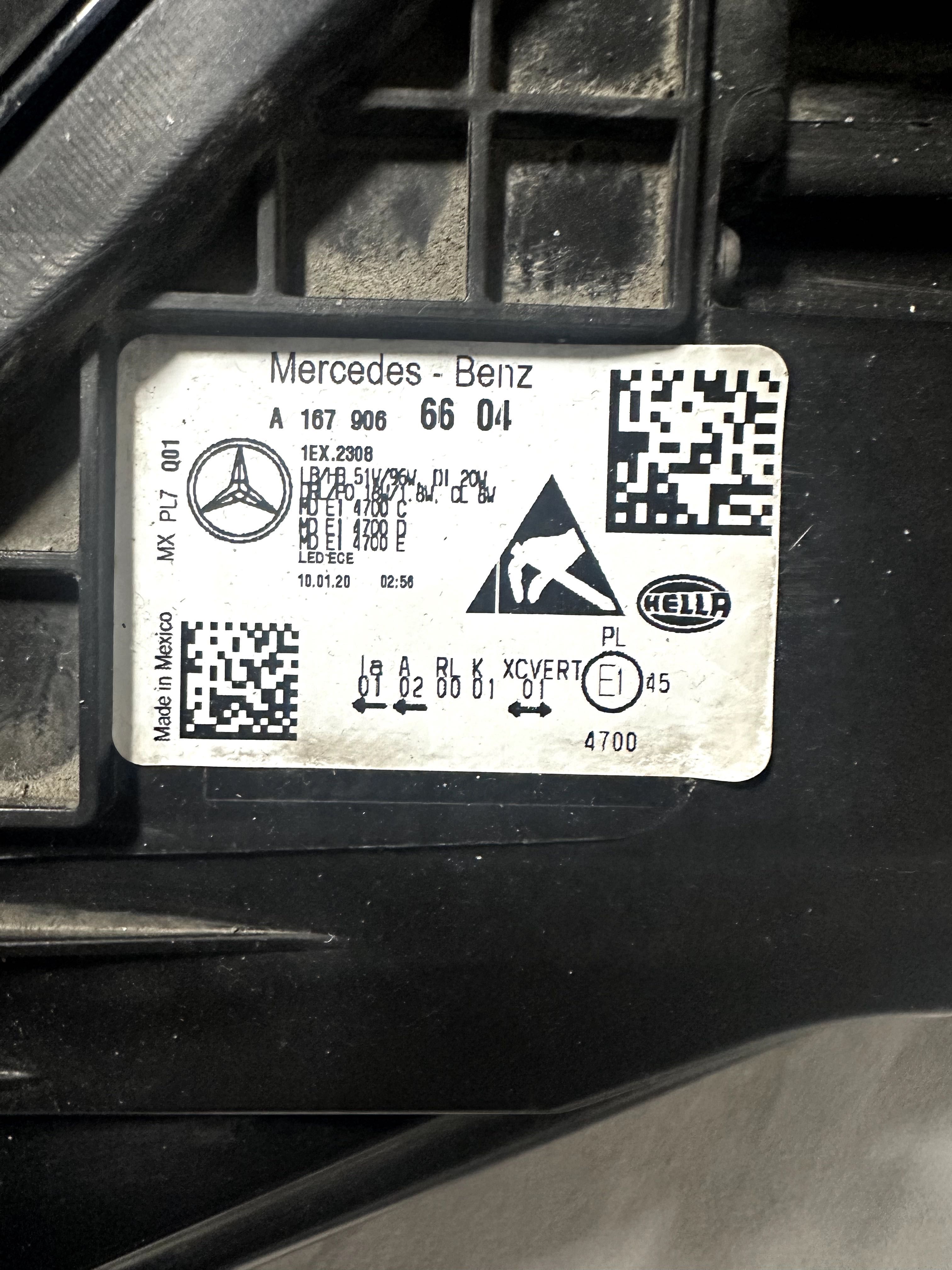 Десен фар за Мercedes GLE Multibeam LED W167