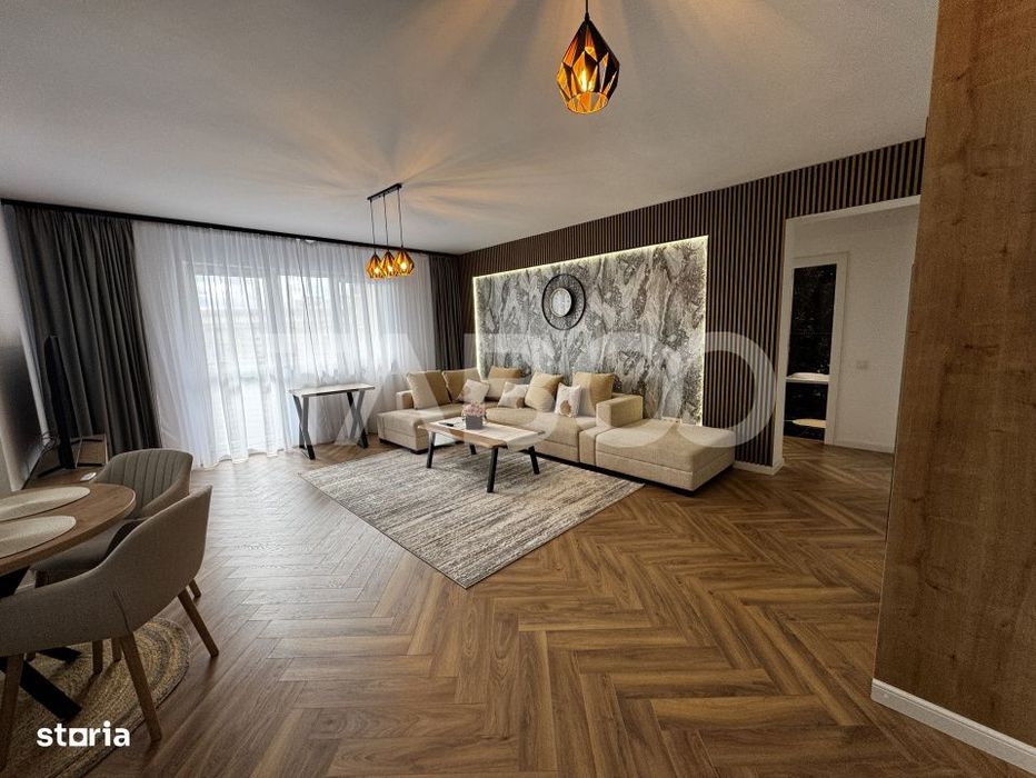 Apartament de lux cu 2 camere 60 mpu plus balcon etaj 3 Rahovei Sibiu