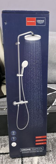 Душ система с термостат Grohe Tempesta 250 Cube