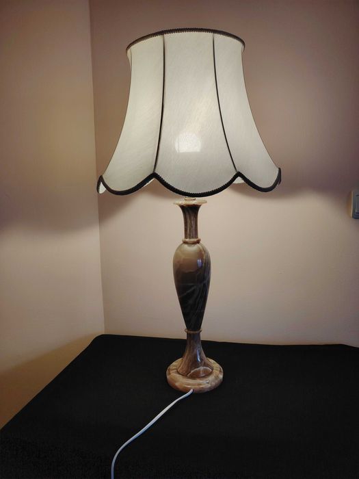 Lampă onix superbă cu abajur