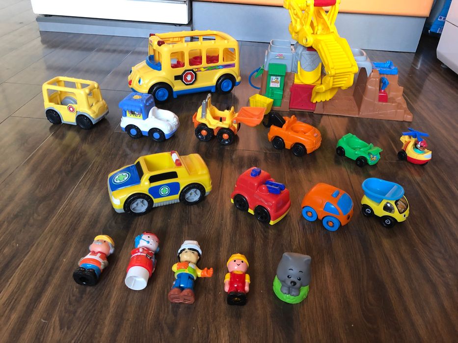 Fisher Price Little People, Фишър Прайз музикален кран.автобус