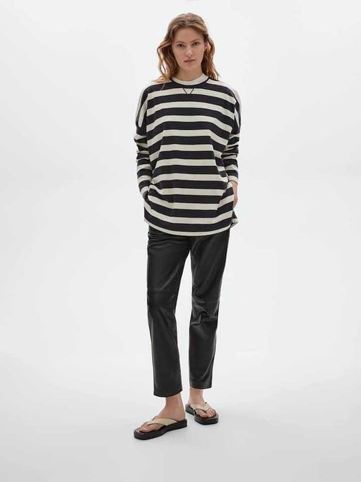 Pantaloni de piele Massimo Dutti