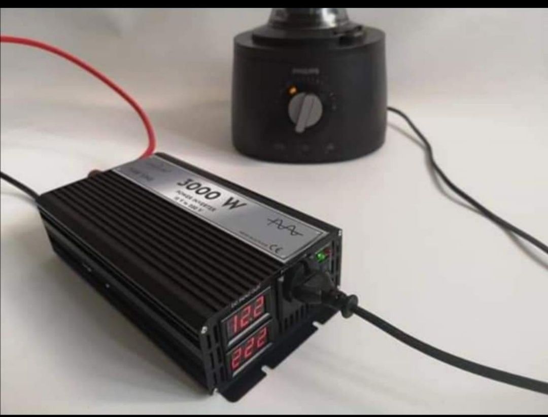 Invertor 12V /24V - 220 V SINUS PUR  duce orice electrocsanic rulota