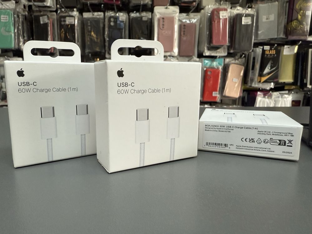 Оригинален кабел за бързо зареждане iphone 16/16 pro type-C/type-C 1м.