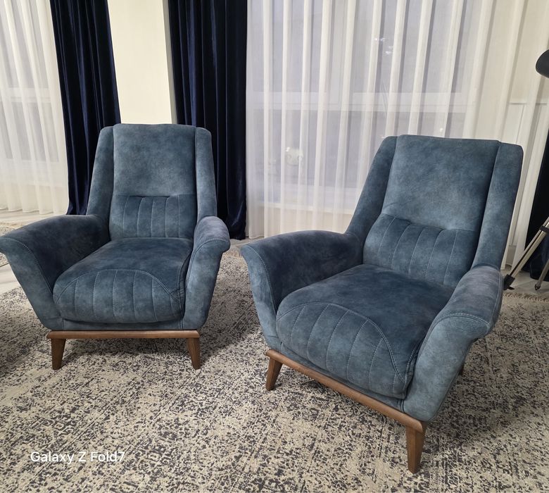 Диван и кресло б/у