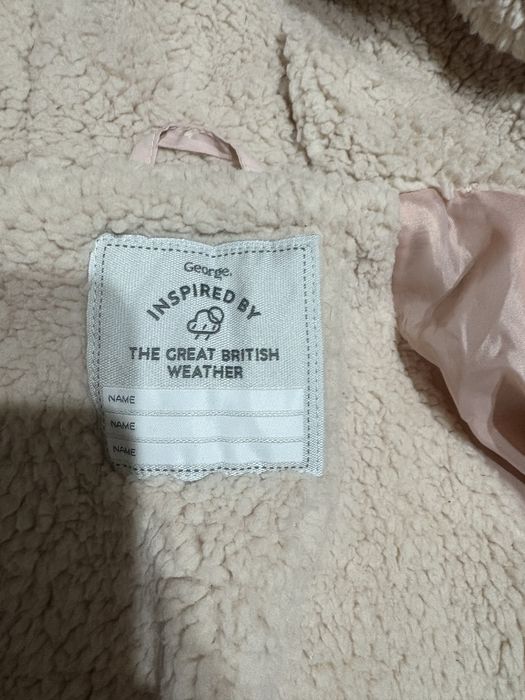 Geaca fetite roz de iarna 6 ani George