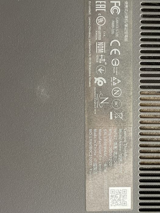 Laptop Lenovo thinkbook intel core i7