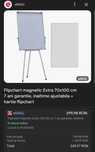 Flipchart magnetic 70x100 cm  ; hârtie ,  vezi poze si descriere
