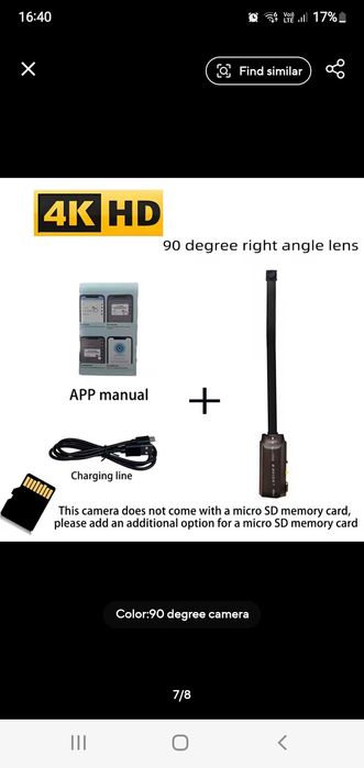 Camera video mini,4k, WiFi, microfon,stil DIY