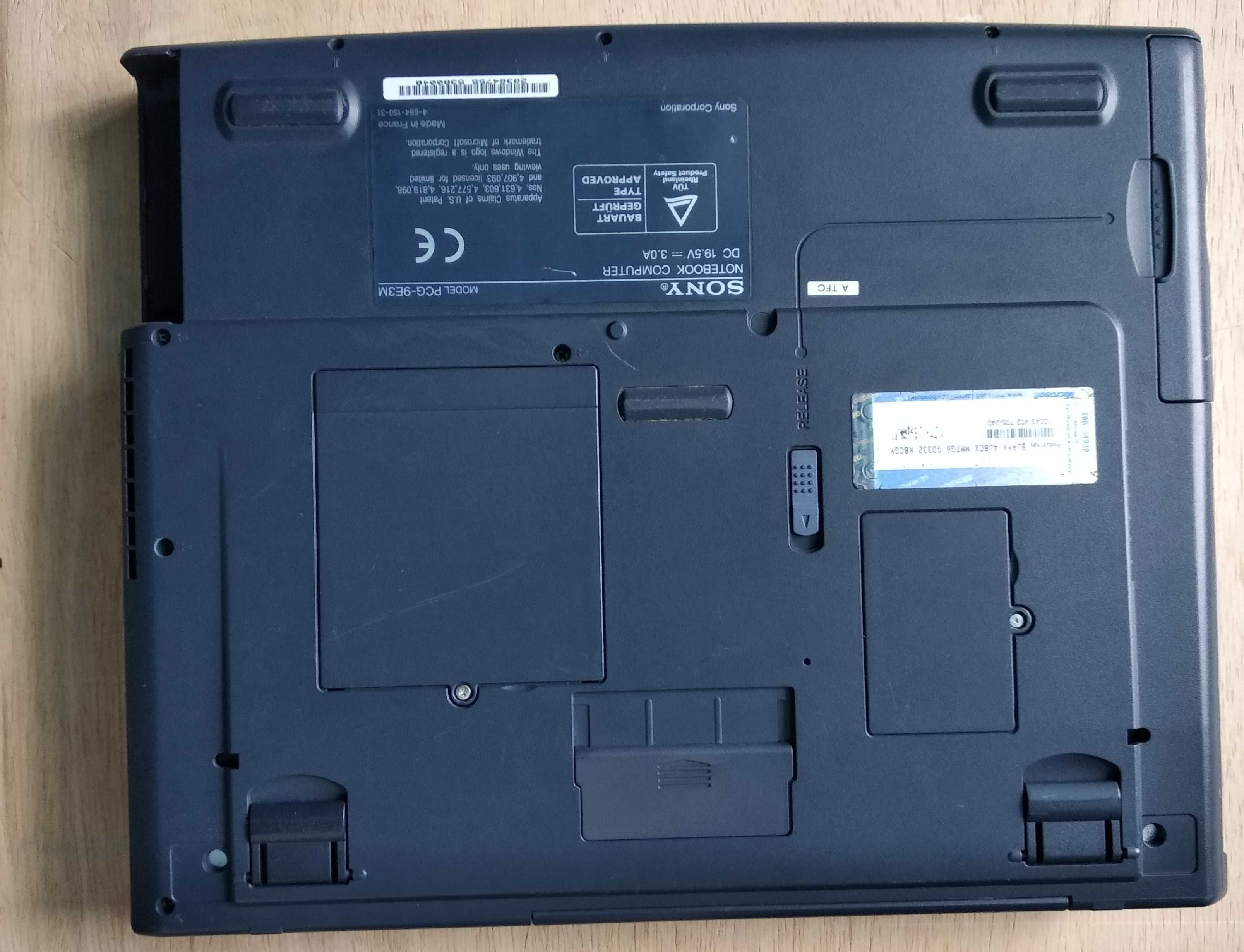 Laptop Vintage Sony VAIO PCG-FX602