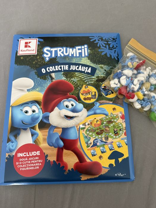 Strumfii Kaufland Album plus set complet de strumfi