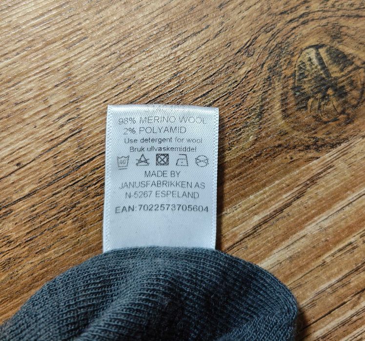 JANUS Мерино вълна оригинална мъжка термо фланелка размер L