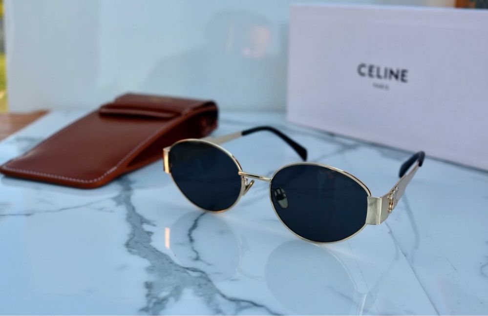 Ochelari Celine Aurii