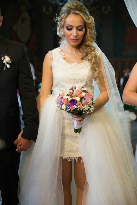Rochie de mireasa Georgiana Iordache doua piese