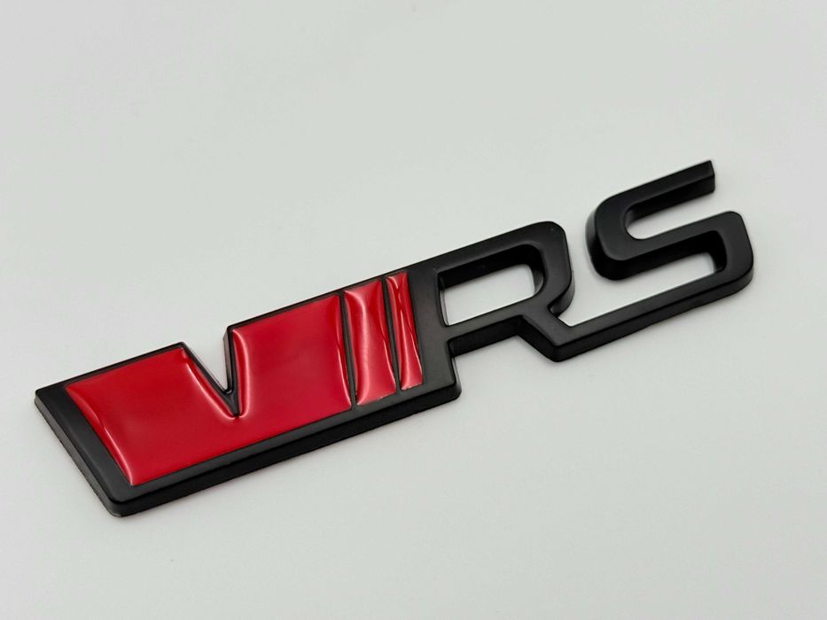 Emblema Compatibila SKODA VRS negru/rosu