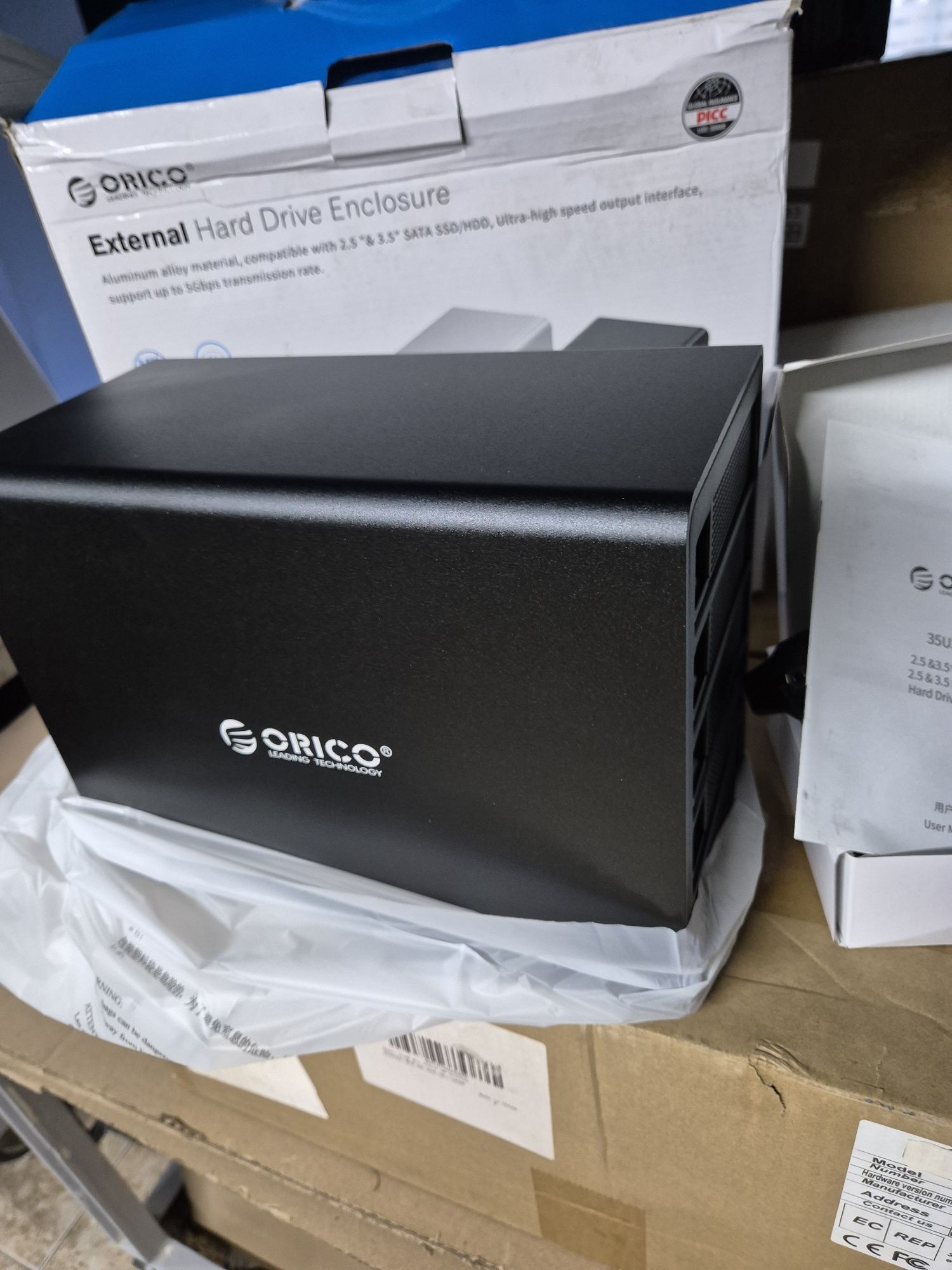 ORICO Кутия за външен твърд диск с 5 гнезда, USB 3.0,2.5/3.5-за лаптоп
