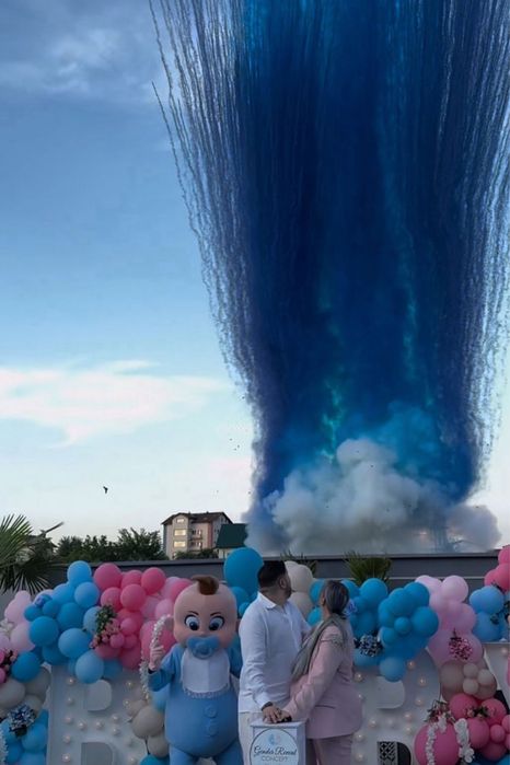 Artificii Gender Reveal - Baby shower -Declansare automata