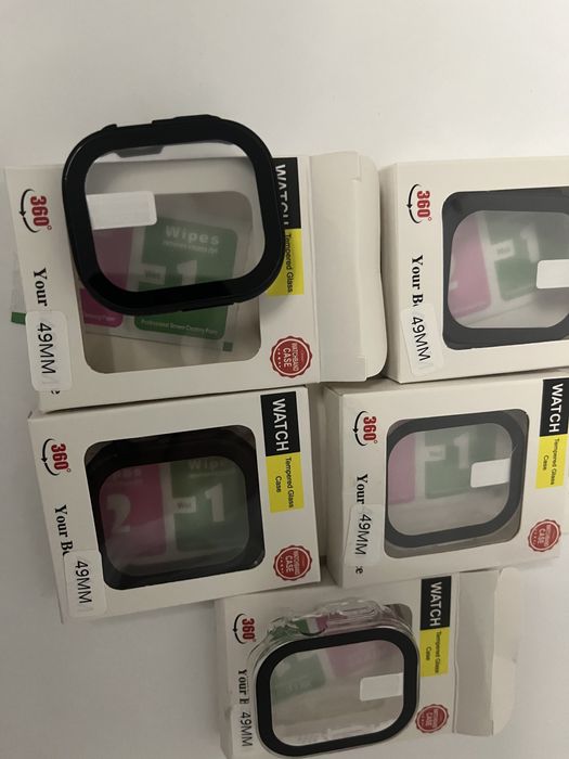 Carcasa cu protectie ecran compatibila cu Apple Watch Ultra 49mm