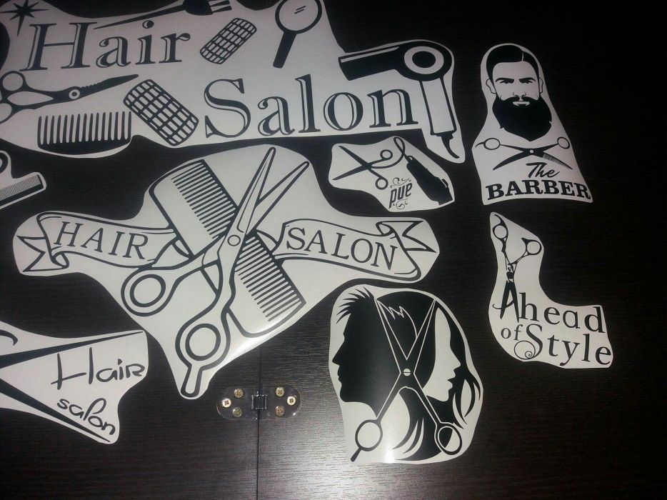 Stickere autocolante Fizerie/ Hair Salon