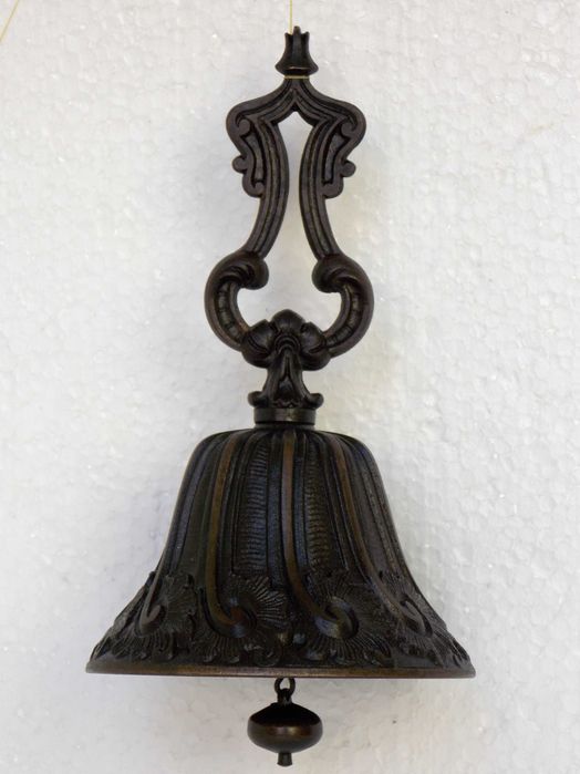 clopotel cca.1850,patina veche bronz arta antichitati sec.XIX handmade