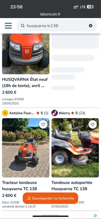 Tractor tuns iarba gradina Husqvarna 15.5 cai