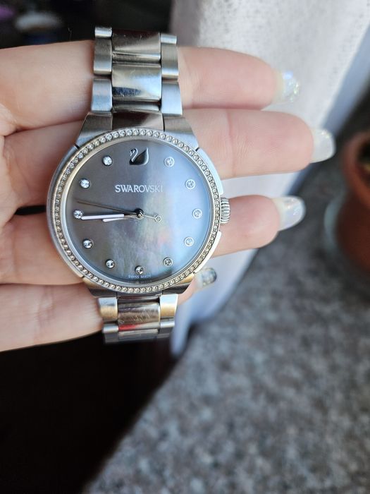 Ceas swarovski argintiu