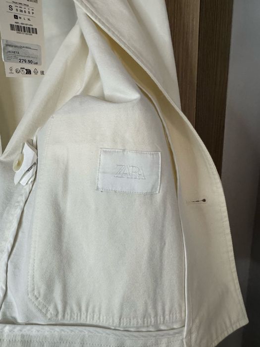 Geaca Zara, Barbati, S, Denim, colectie 2025
