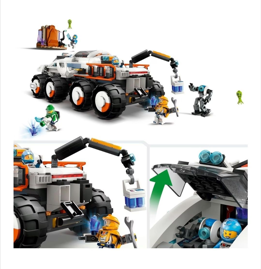 Lego city 60432 rover de comanda si incarcator cu macara