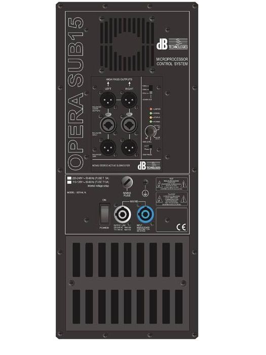 Basi db tehnologies sub15 ca si rcf cu huse