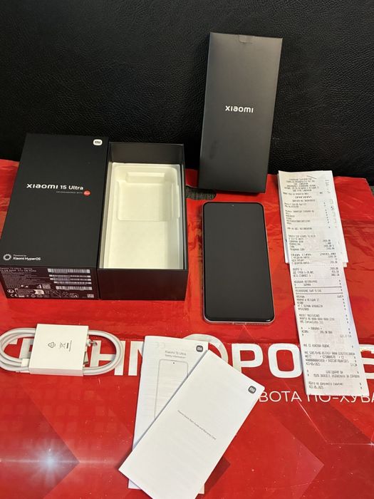 КАТО НОВ 512GB Xiaomi 15 Ultra Технополис Гаранция 2027г. White