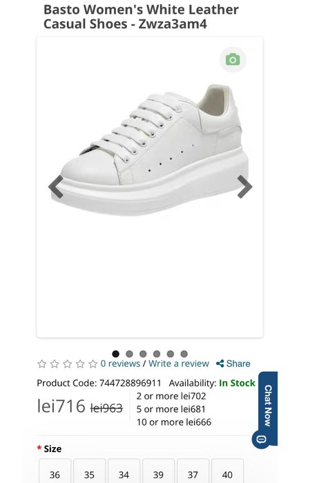 pantofi sport dama,albi,mar.37