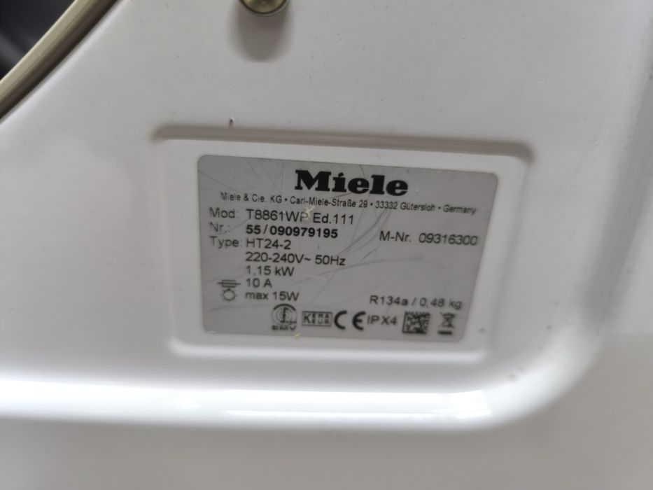 Сушилня Miele T 8861 WP - 8кг. А+ термопомпа.