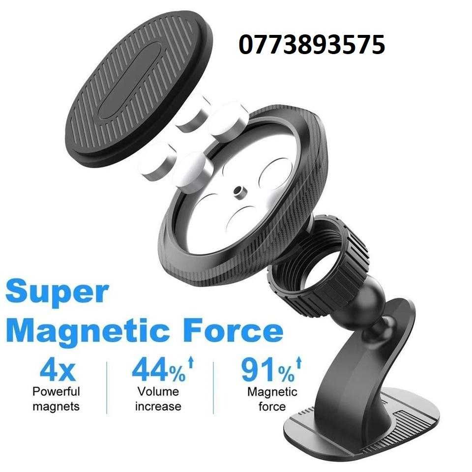 Suport auto magnetic cu adeziv ( bord masina birou telefon mobil )