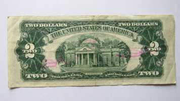Bancnotă 2 dolari 1953 semnata