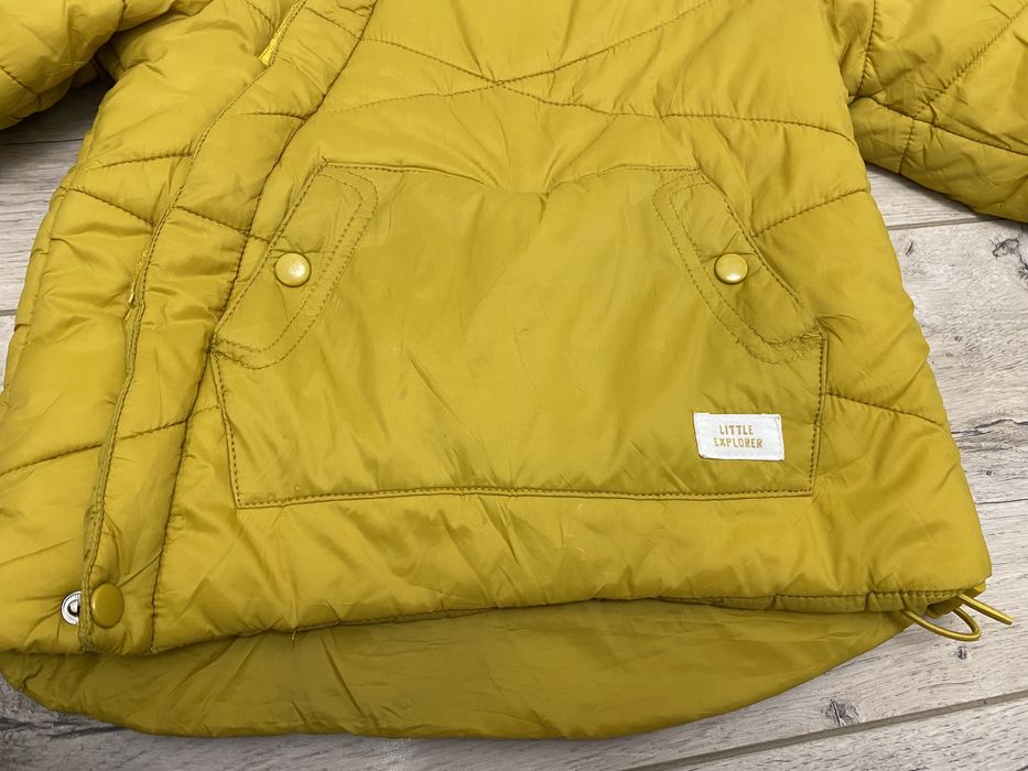 Geaca cu blana și manusi pentru copii (mărimea 80)