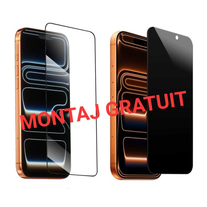 Folie Provacy / Clara iPhone 17 Pro Max / 17 Air / 16 / 15 / 14 / 13