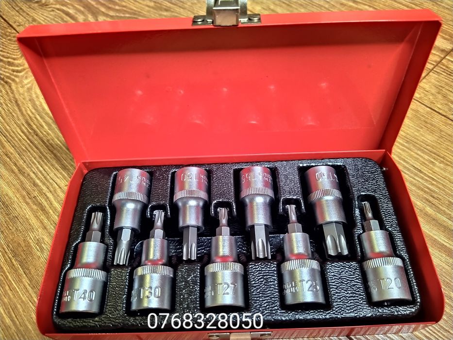 Trusa chei tubulare cu torx 9 piese TX 20-60