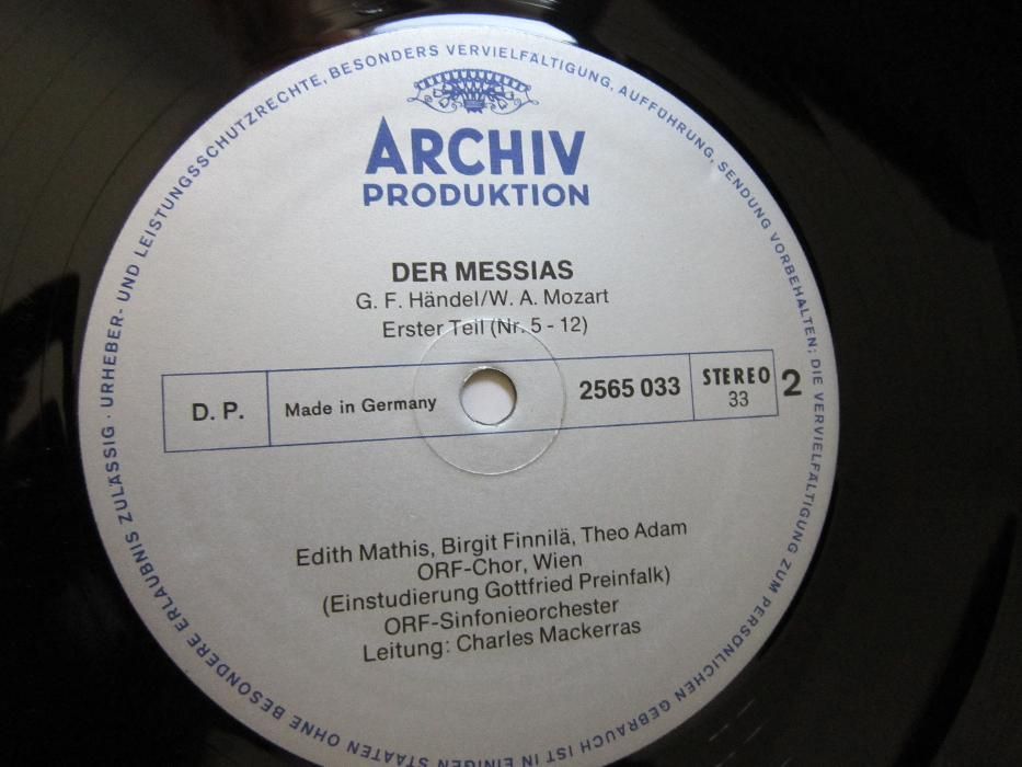 rar Handel & Mozart Messias Charles Mackerras