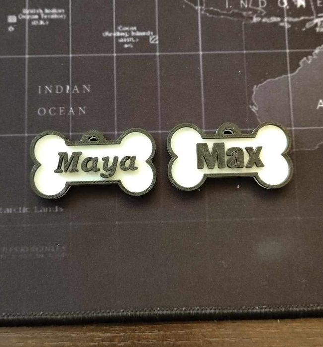 Флуоресцентен кучешки медальон