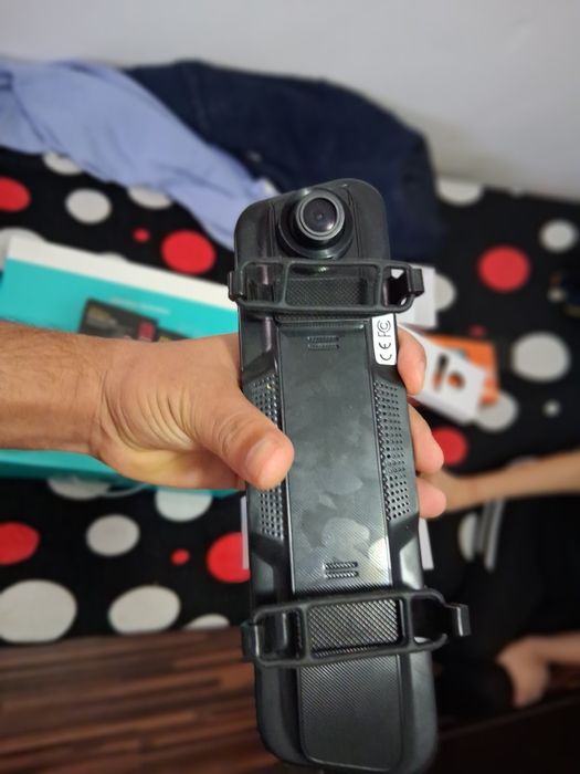 Camera Auto De Bord Tip Oglinda Fata-Spate 4K+FHD LONDEMM, Card De Mem