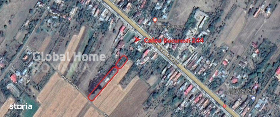 Teren intravilan 2387mp | Intre Cal Bucuresti si Str Guberna | Acces S
