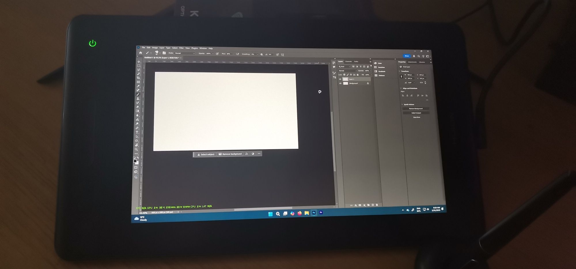 Графичен Таблет за рисуване с дисплей Huion Kamvas PRO 12 Display