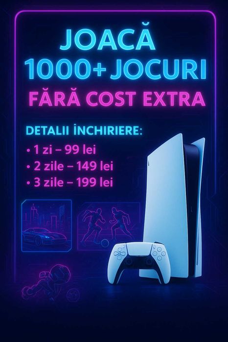 Inchirieri Playstation 5  PS5 1000+ jocuri FC26 Mortal Kombat UFC GTA