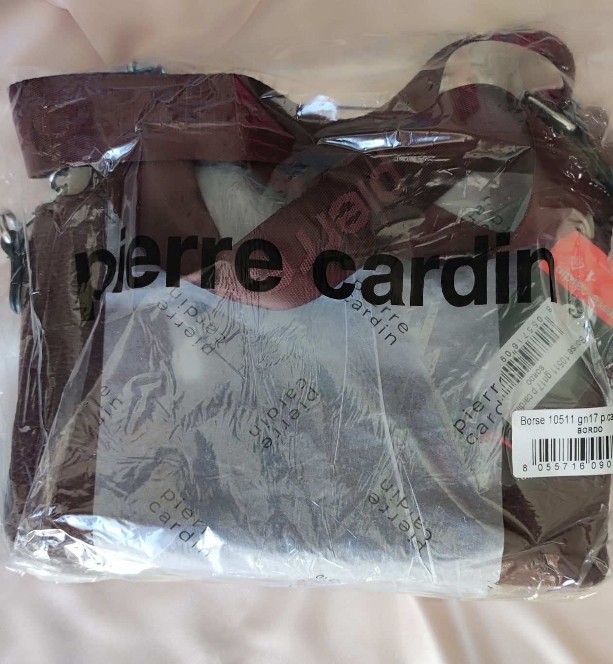 Чанта бордо Pierre Cardin