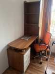 Birou cu bibleoteca +scaun birou