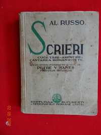 Al Russo-Scrieri , cugetari,amintiri,Cantarea Romaniei"-1934