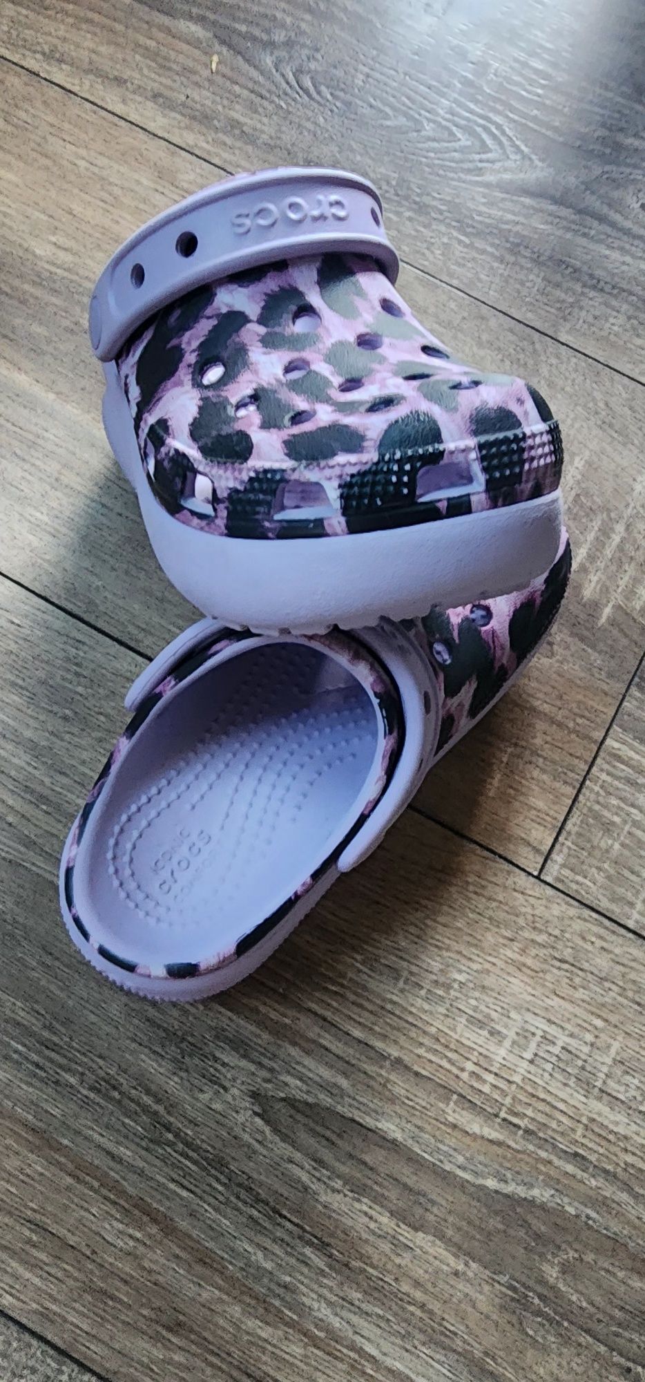 Kids Classic Crocs Animal Print Cutie Clog